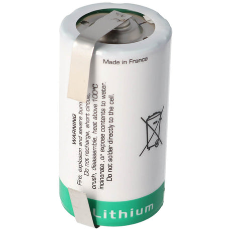 Saft Lsh14 C-size 3.6v 5800mah Battery With Unidirectional Tabs Saft Batteries Saft Lithium Batteries   