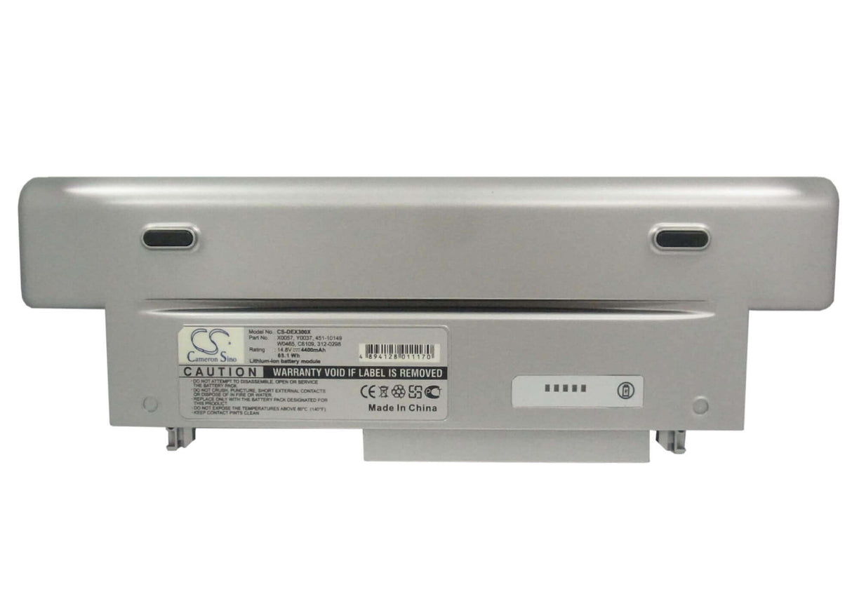 Silver Battery For Dell Inspiron 300m, Latitude X300 14.8v, 4400mah - 65.12wh Notebook, Laptop Cameron Sino Technology Limited (Suspended)   