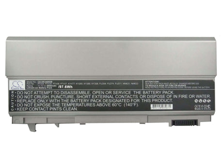 Silver Grey Battery For Dell Latitude E6400, Latitude E6500, Precision M2400 11.1v, 8800mah - 97.68wh Notebook, Laptop Cameron Sino Technology Limited (Suspended)