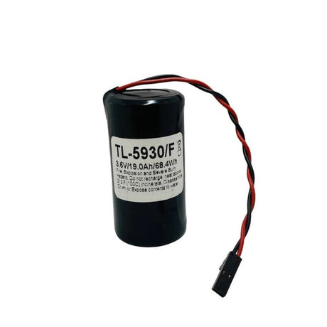 Tadiran Tl-5930/f 3.6v D Size 19ah Lithium Battery With Lead & Connector - Non Rechargeable Tadiran Batteries Tadiran Batteries   