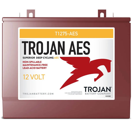 Trojan T1275-AES 12V AGM 130Ah high output battery Sealed Lead Acid Trojan