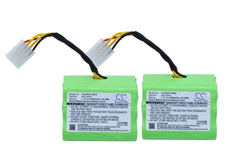 Two vacuum batteries For Neato Xv-12, Xv-15, Xv-11 7.2v, 3500mah - 25.20wh Vacuum Cameron Sino Technology Limited   