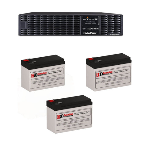 UPS Batteries For Cyberpower Ol1500rtxl2u UPS, 3 X 12v, 9ah - 108wh UPS Batteries CB Range