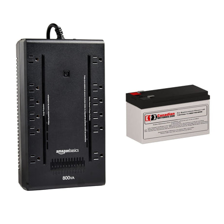 UPS Battery For Amazon Basics 800VA, 450W, 12 Outlet UPS ABST800, 1 X 12v, 9ah - 108wh UPS Batteries CB Range