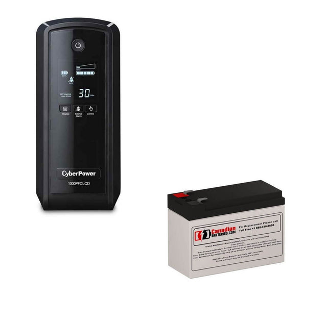 UPS Battery For Cyberpower 1000VA Cp1000pfclcd UPS, 1 X 12v, 9ah - 108wh UPS Batteries CB Range