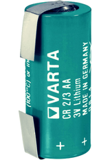 Varta CR 2/3AA Lithium Battery with tabs 1350mAh CR 2/3 AA Lithium Cell Varta
