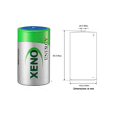 Xeno Xl-050f Battery, 3.6v 1/2 Aa Lithium Battery (er14250) 3.6v Other Xeno Energy