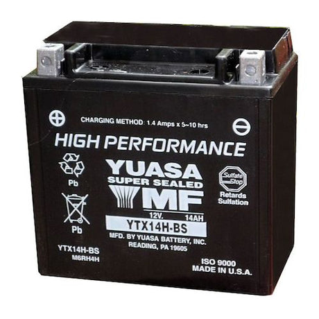 Ytx14h-bs 12v 240 Cca Motocross Agm Motorcycle Battery Other Batteries BB Generic