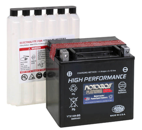 Ytx14h-bs 12v 240 Cca Motocross Agm Motorcycle Battery Other Batteries BB Generic