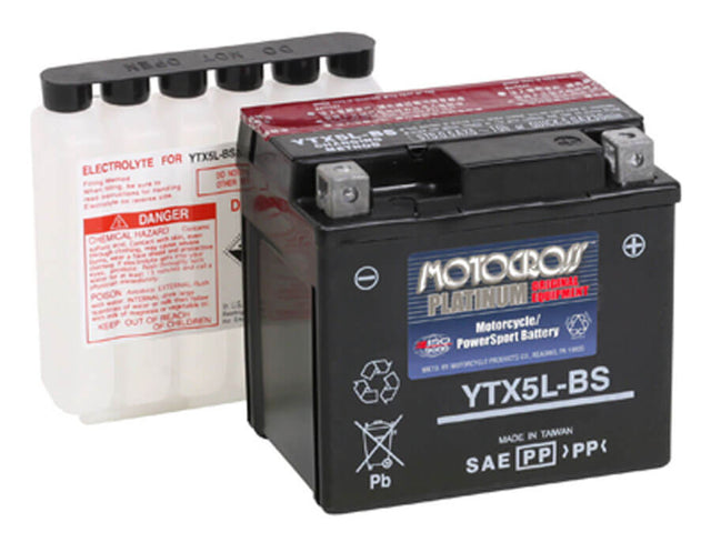 Ytx5l-bs 12v 80 Cca Motocross Agm Motorcycle Battery Other Batteries BB Generic